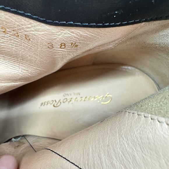 Gianvito Rossi Ankle Boots Almond Toe Leather Ankle Boots Black Size 38.5 - Picture 12 of 12